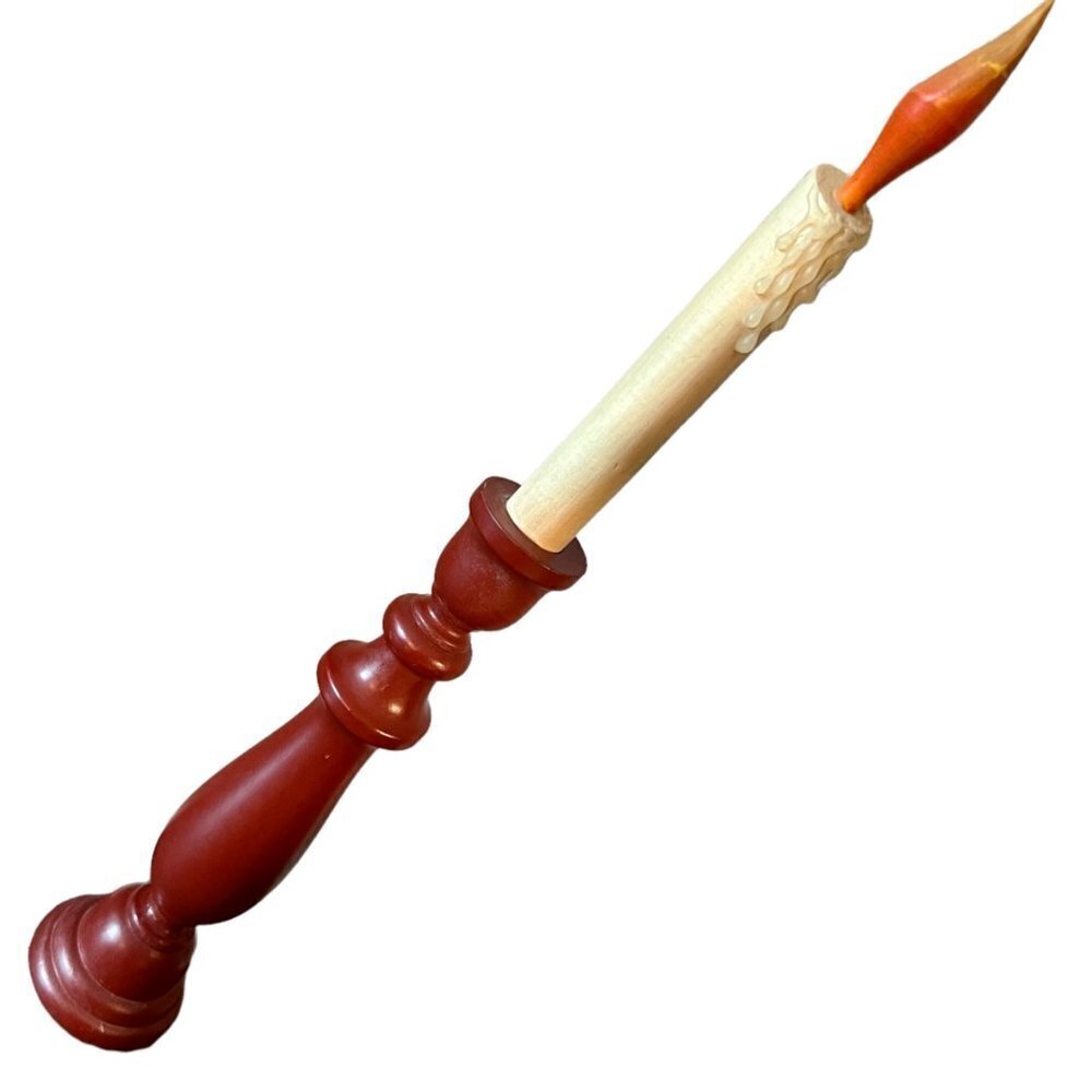 Wooden Carved Candle